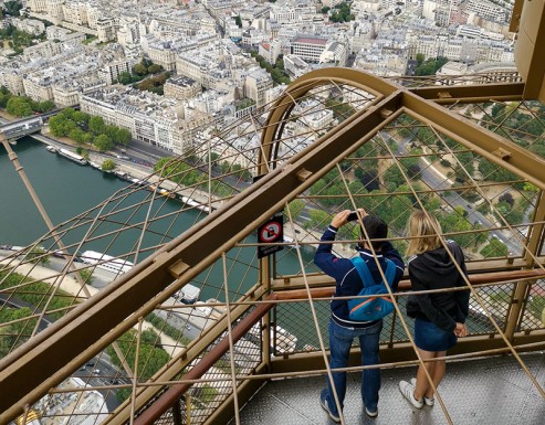 Visitors at the summit
